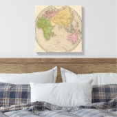 Oostelijke Hemisphere Canvas Afdruk (Insitu (Slaapkamer))