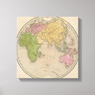 Oostelijke Hemisphere Canvas Afdruk