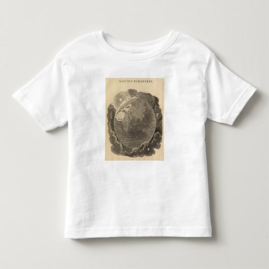 Oostelijke Hemisphere Map door Goodrich Kinder Shirts (Voorkant)
