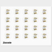 Oostelijke Hercules-kever Ronde Sticker (Vel)
