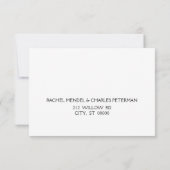 Oostelijke Indigoslang Natuur Kunst RSVP Kaartje (Achterkant)