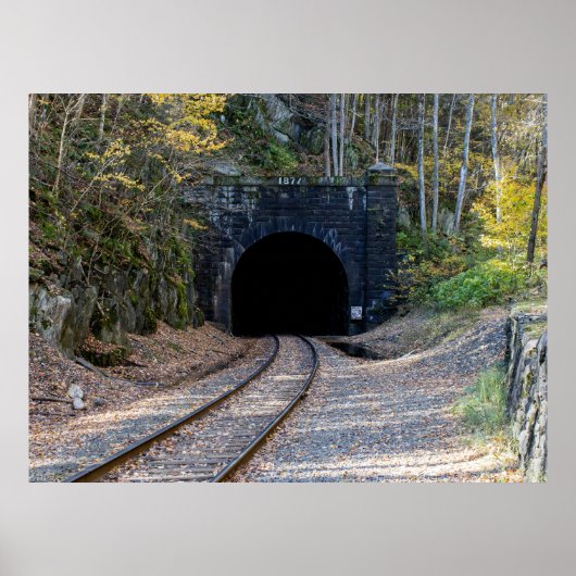 Oostelijke ingang Hoosac-tunnel Poster (Voorkant)