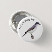 Oostelijke Kingbird Ronde Button 3,2 Cm (Voorkant /achterkant)