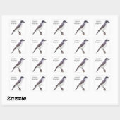 Oostelijke Kingbird Vierkante Sticker (Vel)