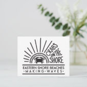 Oostelijke kuststranden maken golven Briefkaart (Staand voorkant)