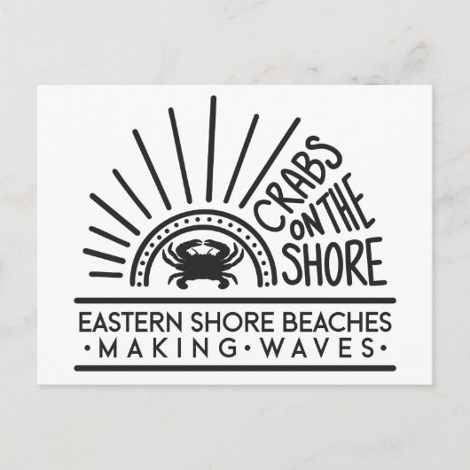 Oostelijke kuststranden maken golven Briefkaart (Voorkant)