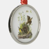 Oostelijke Meadowlark door Audubon Metalen Ornament (Rechts)