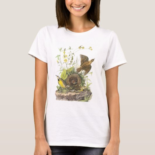 Oostelijke Meadowlark door Audubon T-shirt (Voorkant)