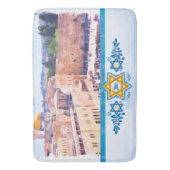Oostelijke muur Tempelberg Jeruzalem Badmat (Voorkant Verticaal)