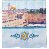 Oostelijke muur Tempelberg Jeruzalem Douchegordijn (Voorkant)