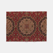 oostelijke Perzisch Patroon Fleece Deken (Voorkant (Horizontaal))