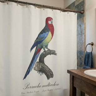 Oostelijke rosella of Platycercus eximius parkiet Douchegordijn