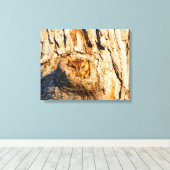 Oostelijke schreeuwuil canvas afdruk (Insitu (Houten vloer))
