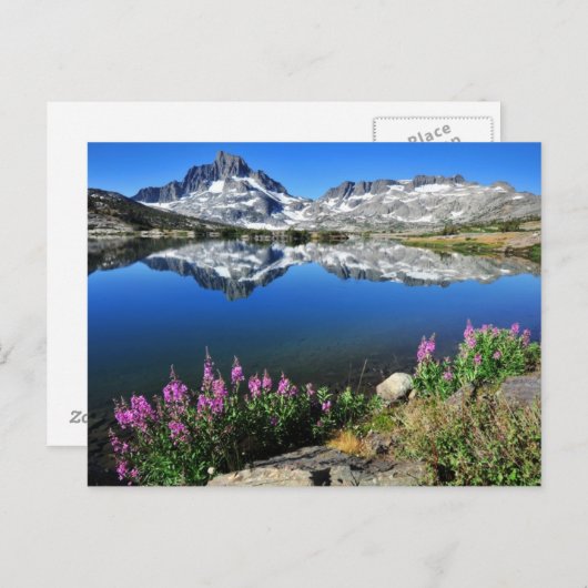 Oostelijke Sierra Mountains Briefkaart (Voorkant / Achterkant)