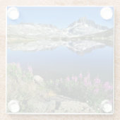 Oostelijke Sierra Mountains Glazen Onderzetter (Achterkant)