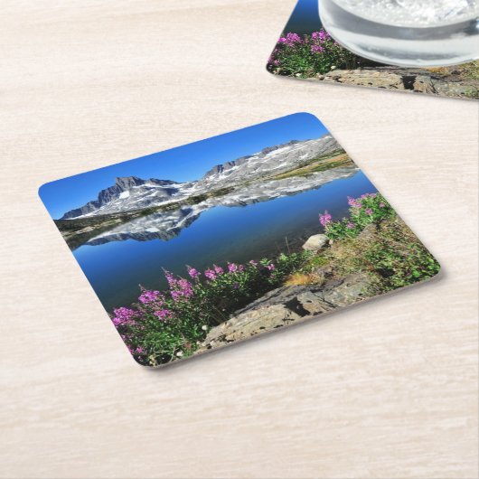 Oostelijke Sierra Mountains Kartonnen Onderzetters (Schuin)