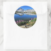 Oostelijke Sierra Mountains Ronde Sticker (Tas)