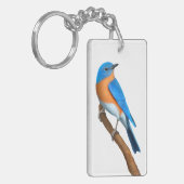 Oostelijke Sleutelhanger van Bluebird Wild Bird (Voorkant Links)