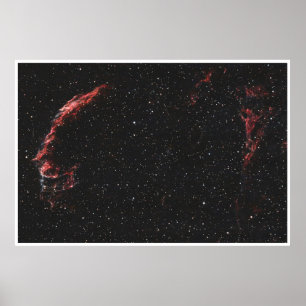 Oostelijke Sluiernevel Kosmische Diepe Ruimte Foto Poster