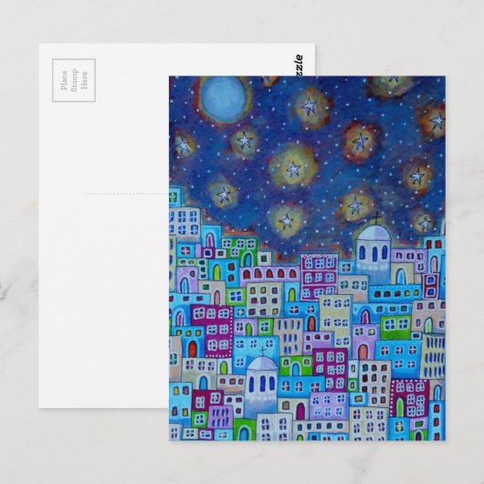 Oostelijke stad briefkaart (Voorkant / Achterkant)