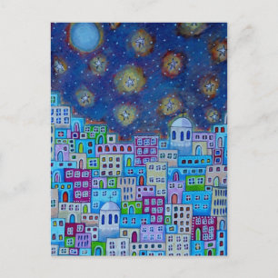 Oostelijke stad briefkaart