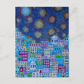 Oostelijke stad briefkaart