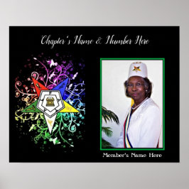 oostelijke Star-foto personaliseren Poster