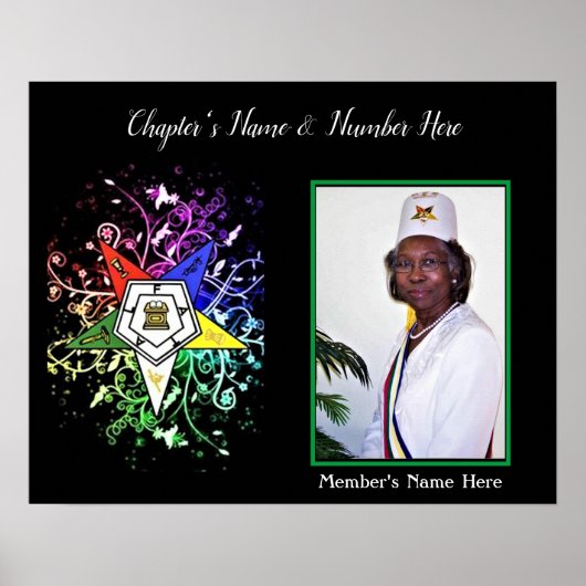 oostelijke Star-foto personaliseren Poster (Voorkant)