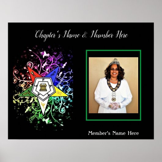 oostelijke Star-foto personaliseren Poster (Voorkant)