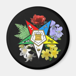 Oostelijke ster Floral Embleem magneet