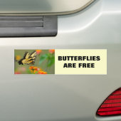 Oostelijke tijger Swallowtail Butterfly Bumpersticker (Op auto)