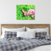 Oostelijke tijger Swallowtail Butterfly Canvas Afdruk (Insitu (Slaapkamer))