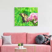 Oostelijke tijger Swallowtail Butterfly Canvas Afdruk (Insitu (Woonkamer))