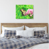 Oostelijke tijger Swallowtail Butterfly Canvas Afdruk (Insitu (Slaapkamer))