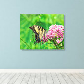 Oostelijke tijger Swallowtail Butterfly Canvas Afdruk (Insitu (Houten vloer))