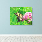 Oostelijke tijger Swallowtail Butterfly Canvas Afdruk (Insitu (Houten vloer))