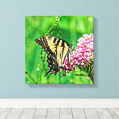 Oostelijke tijger Swallowtail Butterfly Canvas Afdruk (Insitu (Houten vloer))