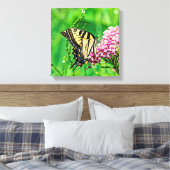 Oostelijke tijger Swallowtail Butterfly Canvas Afdruk (Insitu (Slaapkamer))