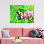 Oostelijke tijger Swallowtail Butterfly Canvas Afdruk (Insitu (Woonkamer))