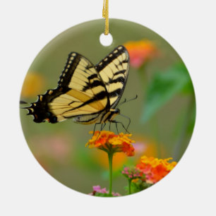 Oostelijke tijger Swallowtail Butterfly Keramisch Ornament