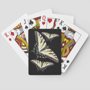 Oostelijke tijger Swallowtail Butterfly op Coneflo Pokerkaarten