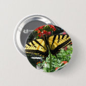 Oostelijke tijger Swallowtail Butterfly Pin Ronde Button 5,7 Cm (Voorkant /achterkant)