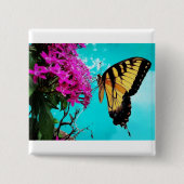 Oostelijke tijger zwaluwstaart vlinder #2 vierkante button 5,1 cm (Voorkant)
