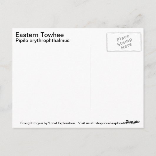 Oostelijke Towee Briefkaart (Achterkant)