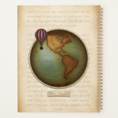 Oostelijke & Westerne Hemisferen Kaart Aangepaste Planner (Achterkant)