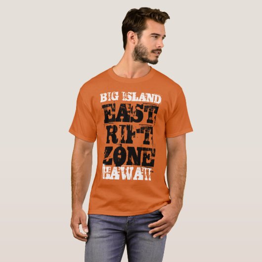 OOSTEN-ZONE BIG ISLAND HAWAII T-SHIRT (Voorkant volledig)
