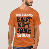 OOSTEN-ZONE BIG ISLAND HAWAII T-SHIRT (Voorkant)