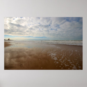 Oostend strand België Poster