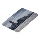 Oostende Coastal City Skyline, België Magneet (Linkerzijde)