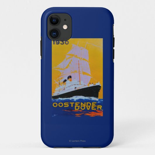 Oostende Dover PosterEurope Case-Mate iPhone Case (Achterkant)